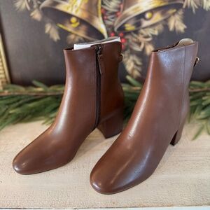 Cole Haan GGE Wren Bootie 60mm in Chestnut Leather (Grand 360)